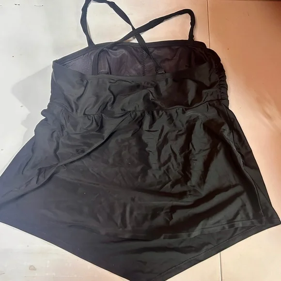 Cacique Elegant Black Tankini top only Swimsuit - Picture 2 of 6